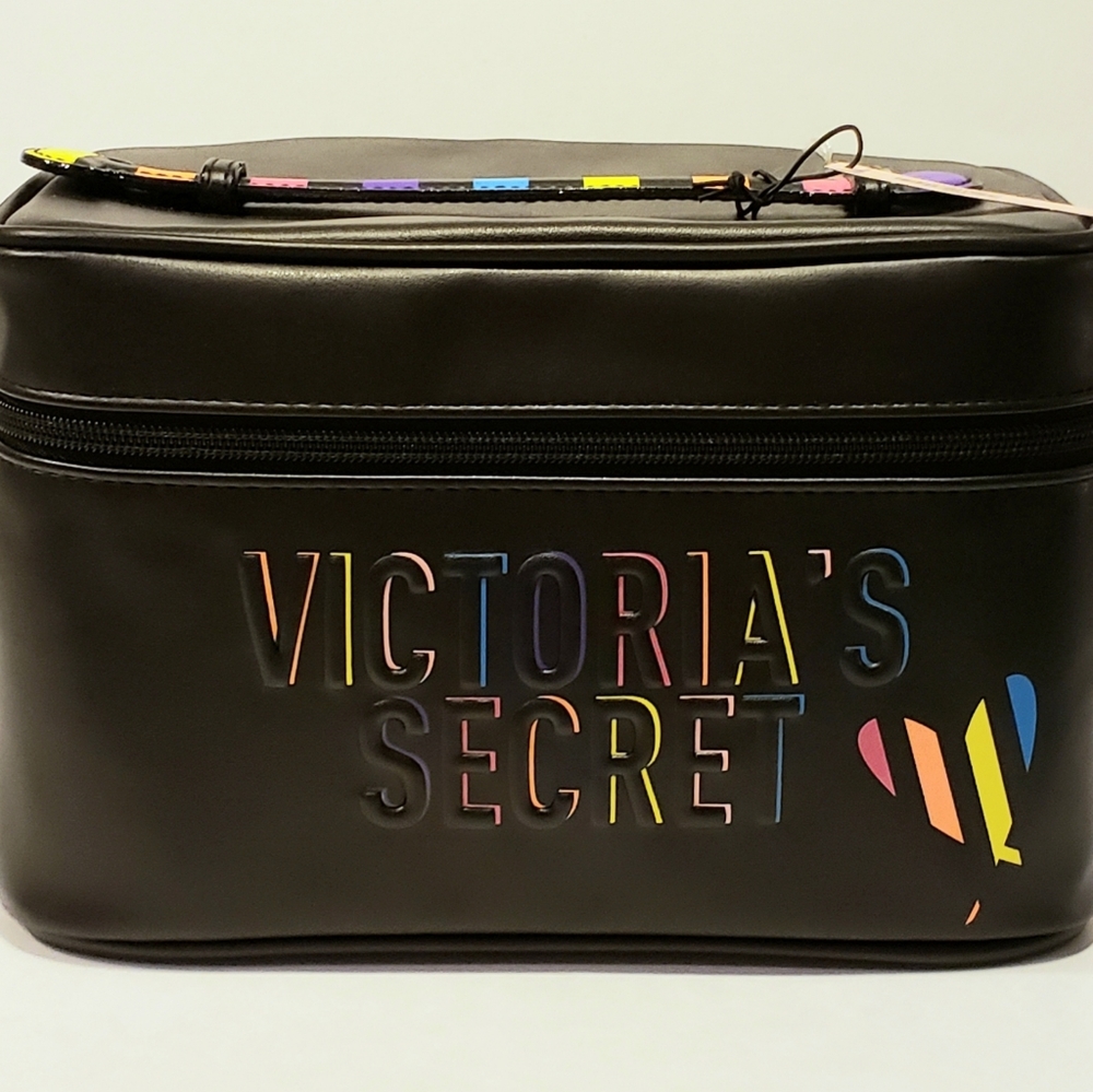 VICTORIA'S SECRET Rainbow Train Case Duo